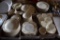 (12) Plate Setting of Eggshell China With Serving Dishes, Platter, Creamer and Sugar