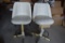 (2) Padded Swivel Stools 24