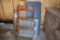 (3) Assorted Card Tables, 3 Tiered Wooden Shelve, Dog Gate