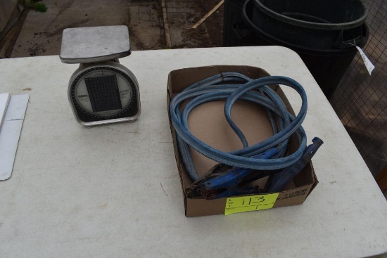jumper cables and postal scale, located in Building 94