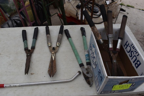 assortment of hand shearers, located in Building 94