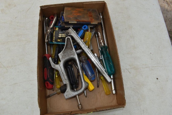 Skew drivers, drivers, and screw driver bits, located in Building 94