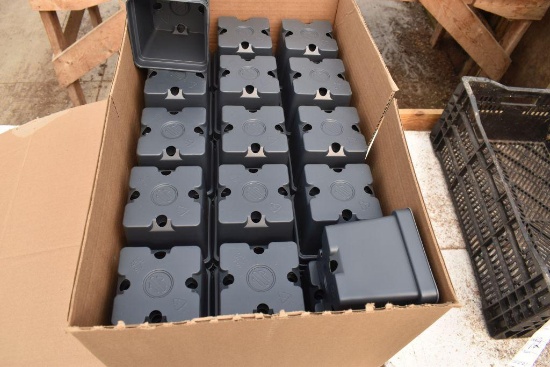 Box of unused planters , located in Building 94