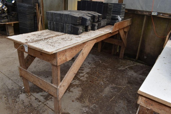 30"x8' homemade table , located in Building 94