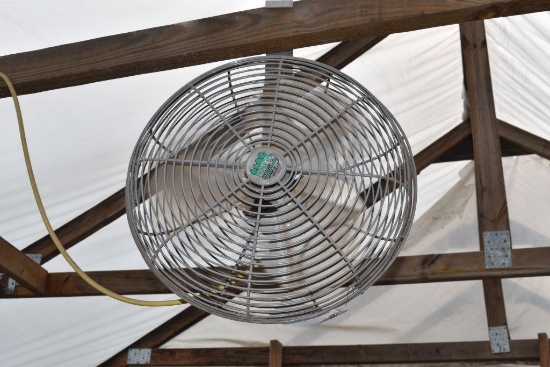 12" hanging fan , located in Building 94