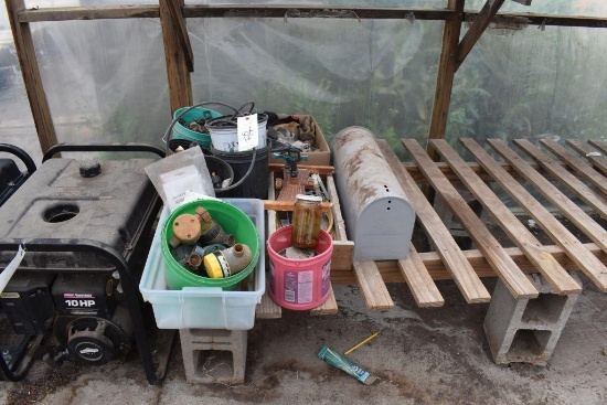 Garden hose timers, irrigation parts, and mailbox , located in Building 94
