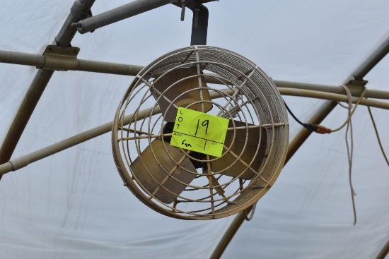 12" hanging fan , located in GH 9