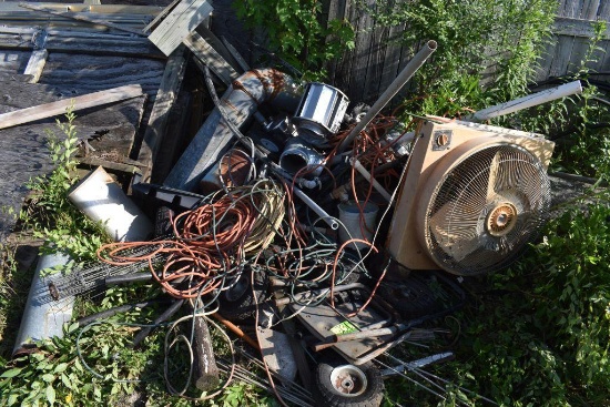 Metal scrap pile