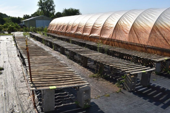 42" greenhouse garden benches approx. 260'