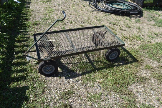 Four Wheeled Green Garden Cart 23"x48"
