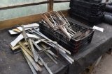 assortment of metal signs- markers and stands, located in Building 94