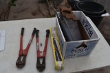 handsaws ,bolt cutters, stapler, and grease gun, located in Building 94