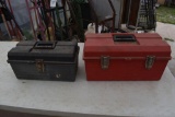 Tote containing 2 Tuff-Box tool boxes , located in Building 94