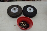 Garden wagon wheels, bearings, located in Building 94
