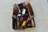 Tape measure, flashlights, drill bits, located in Building 94