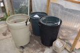 (4) garbage cans , located in Building 94