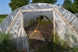14'x45' hoop greenhouse with fan (No motor), Buyers responsible for removal, must be