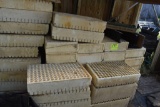 Assortment of foam plug trays, located in GH 197