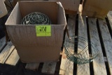 Unused metal flower baskets , located in GH 197