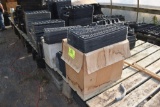 Large amount of planters with carrying crates, some planters damaged , located in GH 197