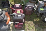 Assortment of Gas Cans
