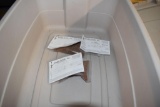 Tote Containing Radish Seeds, located in retail building