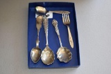 Assortment of Spoons, One is Sterling