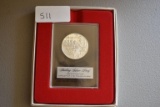 The Toy Makers Shop Franklin Mint Holiday Medal, 1976, Sterling Silver Proof