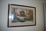 Terry Redlin Homeward Bound, Framed And Matted Print