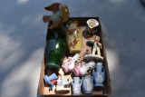 Assortment of Porcelain Vases, Toby Mug, Occupied Japan Figurines