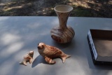 Swirled Pottery Seals And Vase