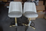 (2) Padded Swivel Stools 24