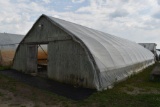 27'x72' hoop green house with 2 fans, Buyers responsible for removal, must be removed