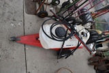 15 gallon fimco sprayer with transport not assembled w/electric pump and 44