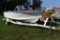 1975 Cris Craft 17' Fiberglass boat with Johnson 115 hp motor and Spartan single axle roller