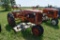Allis Chalmers C tractor, with Woods L59 belly mower, 11.2 x 24 tires, runs, fenders