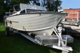 1969 Star Craft 22' Aluminum boat with Mer cruiser inboard out board motor, non running, with
