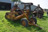 Letourneau model D pull type scraper, cable converted to hydraulic lift, 6'
