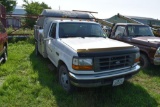 1995 Ford F350 dually flatbed truck, 2WD, 7.3 liter power stroke, 5 speed, 246,892 miles, 8'