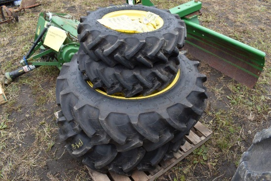 Pair Of 11.2 x 24 Tires With Rims, and Pair Of 7x14 Tires With Rims Came Off A John Deere 3039 Like