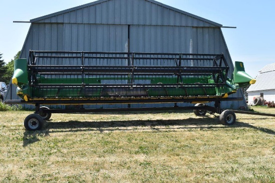 John Deere 920 Bean Head, 20' All Poly, Stubble Lights, Tigar Jaw 3" Cut, Dual Drive