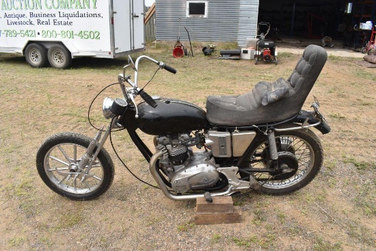 1972 Triumph Motorcycle Old Style Chopped, Engine #PG39235 TR6R