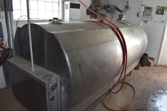 700 Gallon Mueller Bulk Tank And Compresser, Washer