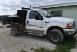 2001 Ford F-350 4x4 7.3L Powerstroke, 9' Flatbed W/ Goosneck Ball, Assorted Tool Boxes, 184,353