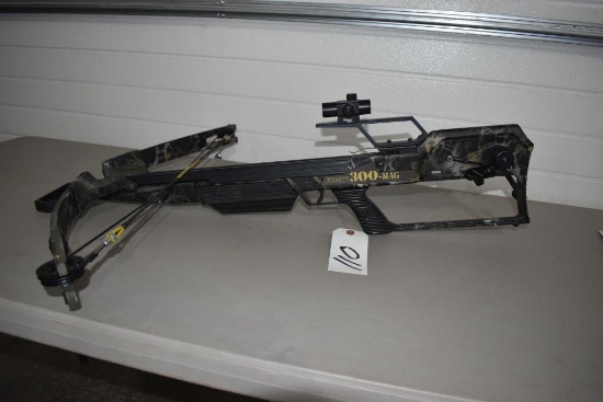 Barnett 300- Mag Crossbow, Hand Crank Pull Back, Tasco MM25 Red Dot Sight, Soft Case,