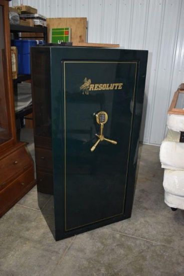 Resolute Fire Proof Gun Safe,  door is locked and unable to open with no passcode 60"x30", Key Pad
