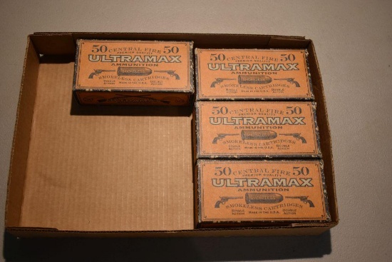 (4) 50 RD Boxes Of Ultramax Central Fire Smokeless .45 Colt Ammunition, 200 Rounds Total