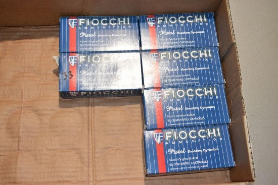 (6) 50 Rd Boxes Of Fiocchi 9MM Luger, 115 Grs., 183 Rounds Total