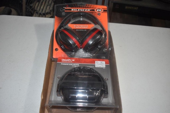 Two new hearing protection earmuffs