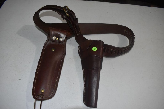 Hunter Company Leather Double Belt Holster, Model 900-15 7 1/2", number 1060-F8 9903